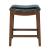 Elmo Bonded Leather Counter Stool, Cinnamon Wood Base