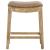 Elmo Bonded Leather Counter Stool, Weathered Smoke Legs