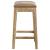 Elmo Bonded Leather Counter Stool, Weathered Smoke Legs