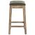 Elmo Bonded Leather Counter Stool, Weathered Smoke Legs