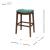 Elmo Bonded Leather Bar Stool, Cinnamon Legs