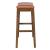 Elmo Bonded Leather Bar Stool, Cinnamon Legs