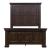 Big Valley Rustic Wood Mansion Panel Bed | Brownstone Finish