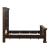 Big Valley Rustic Wood Mansion Panel Bed | Brownstone Finish