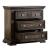 Big Valley Wood Bedside Chest w/Charging Station & 3 Drawers