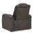 Fyne-Dyme Polyester/PU Power Reclining Chair w/Ambient Blue LED Lighting