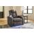 Fyne-Dyme Polyester/PU Power Reclining Chair w/Ambient Blue LED Lighting