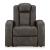 Fyne-Dyme Polyester/PU Power Reclining Chair w/Ambient Blue LED Lighting
