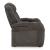 Fyne-Dyme Polyester/PU Power Reclining Chair w/Ambient Blue LED Lighting