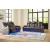 Fyne-Dyme Polyester/PU Power Reclining Living Room Set w/Ambient Blue LED Lighting