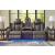 Fyne-Dyme Polyester/PU Power Reclining Living Room Set w/Ambient Blue LED Lighting