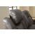 Fyne-Dyme Polyester/PU Power Reclining Sofa w/Ambient Blue LED Lighting