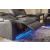Fyne-Dyme Polyester/PU Power Reclining Living Room Set w/Ambient Blue LED Lighting
