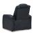 Fyne-Dyme Polyester/PU Power Reclining Chair w/Ambient Blue LED Lighting