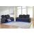 Fyne-Dyme Polyester/PU Power Reclining Living Room Set w/Ambient Blue LED Lighting