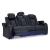 Fyne-Dyme Polyester/PU Power Reclining Sofa w/Ambient Blue LED Lighting