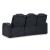 Fyne-Dyme Polyester/PU Power Reclining Sofa w/Ambient Blue LED Lighting