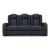 Fyne-Dyme Polyester/PU Power Reclining Sofa w/Ambient Blue LED Lighting