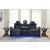 Fyne-Dyme Polyester/PU Power Reclining Living Room Set w/Ambient Blue LED Lighting