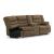 Partymate 2-Piece Faux Leather L-Shaped Reclining Sectional Sofa w/Console