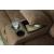 Partymate 2-Piece Faux Leather L-Shaped Reclining Sectional Sofa w/Console