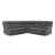 Partymate 2-Piece Faux Leather L-Shaped Reclining Sectional Sofa
