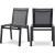 Nizuc Outdoor Patio Mesh Waterproof Fabric Dining Side Chair with Aluminum Frame