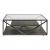 Arista Metal & Glass Cocktail Table Set with Casters
