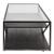 Arista Rectangular Metal/Glass Top Cocktail Table w/Casters