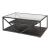 Arista Metal & Glass Cocktail Table Set with Casters