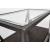 Arista Rectangular Metal/Glass Top Cocktail Table w/Casters