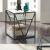 Arista Metal & Glass Cocktail Table Set with Casters