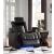 Party Time Leatherette Power Recliner w/Headrest