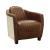 Brancaster Vintage Top Grain Leather/Aluminum Living Room Set