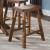 Creations 24-Inch Sawhorse Counter Stool | Wood Kitchen Stool