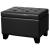 Julian Rectangular Bonded Leather Storage Ottoman