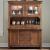 Hearthstone Ridge Wood/Glass Hutch & Buffet w/5 Drawers & 4 Doors