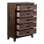 Ridgecrest Wood Storage Bedroom Set | Cobblestone Finish