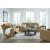 Kanlow Polyester Reclining Loveseat w/Console