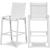 Nizuc Outdoor Patio Mesh Barstool with Aluminum Frame