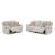 Danum Polyester Reclining Living Room Set