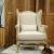 Guinevere Wing Arm Chair, Brushed Smoke Frame