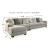 Ardsley 153-inch 3-Piece Polyester L-Shaped Sectional Sofa w/Left Chaise