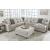 Ardsley 135-inch 5-Piece Polyester U-Shaped Sectional Sofa w/Right Chaise
