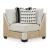 Huntsworth 4-Piece Polyester U-Shaped Sectional Sofa w/Left Arm Chaise Facing