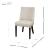 New Paris Fabric Dining Chair, Dark Brown Legs