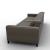 Norma Leather Fixed Adjustable Headrest & Footrest Maxi Sofa