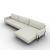 Le Marais Fabric Sofa w/Right Hand Chaise Facing