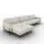 Le Marais Fabric Sofa w/Left Hand Chaise Facing