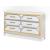 Claire Bedroom Set Gloss Glam Bedroom Furniture with Gold LED Panels & Mirrored Accents